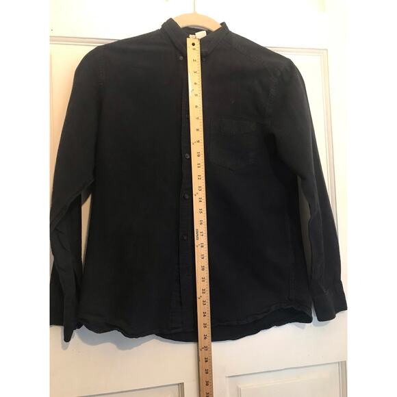 H&M LABEL OF GRAND GOODS  Shirt Men's M black LS - Picture 6 of 8